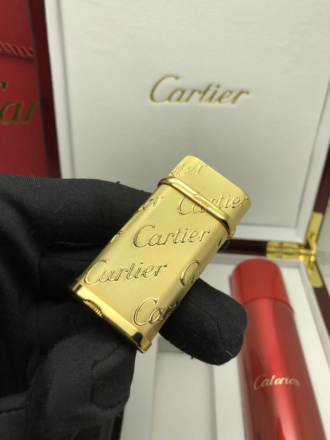 Cartier Lighter Gold Signature Engraving Edition