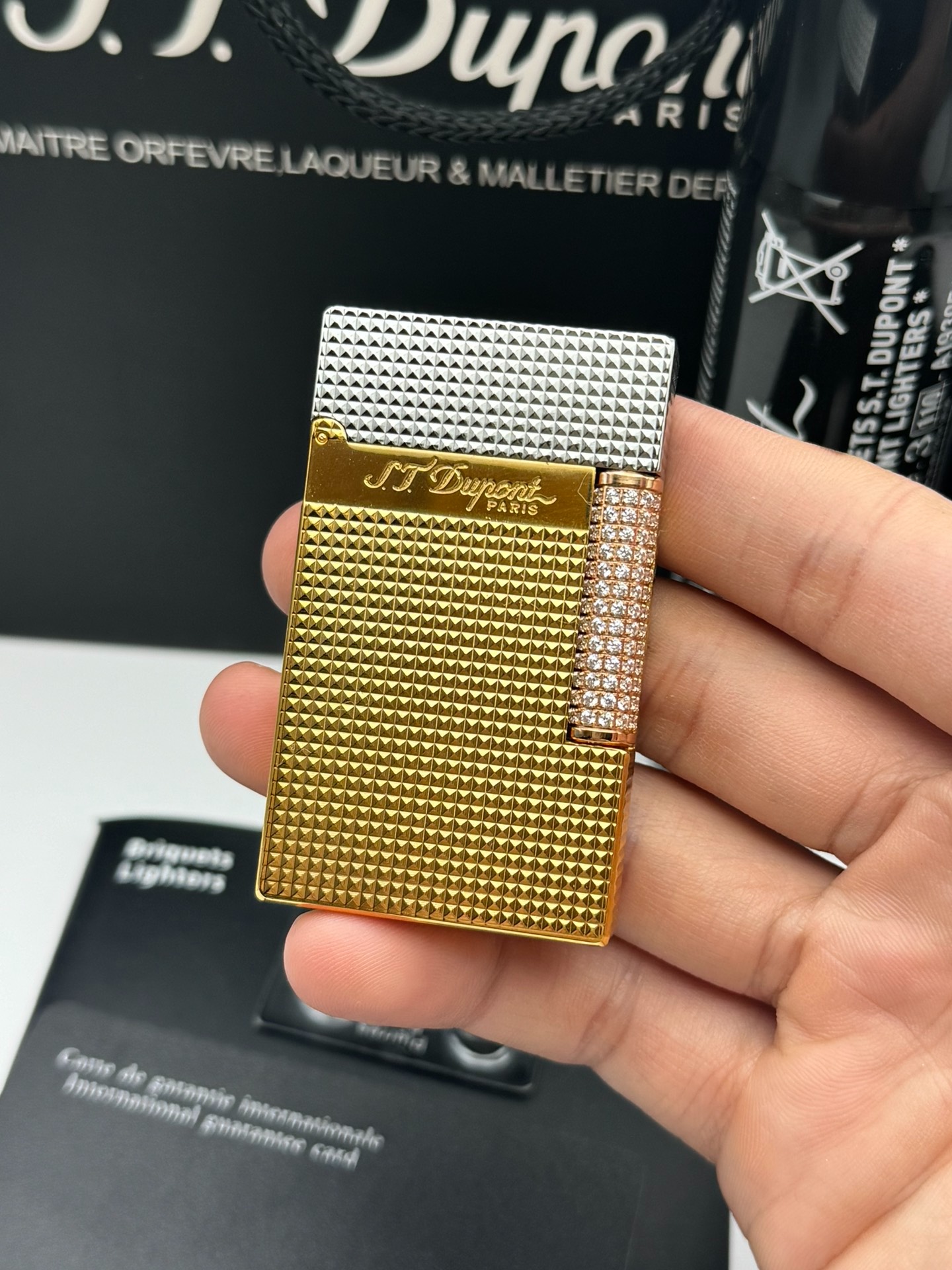 ST Dupont Ligne 2 Dual Flame 150th Anniversary Diamond-Head Limited Edition Lighter