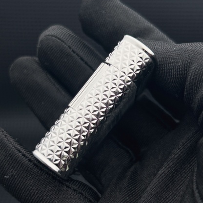 ST Dupont L1 Small Size Silver Sunburst Guilloche Lighter With Gift Box