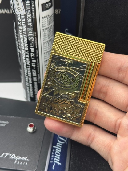ST Dupont Ligne 2 Double Flame Padron 60th Anniversary Limited Edition Solid Brass Lighter