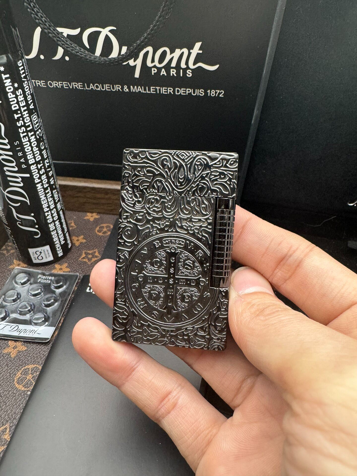 ST Dupont Ligne 2 Constantine Solid Brass Lighter