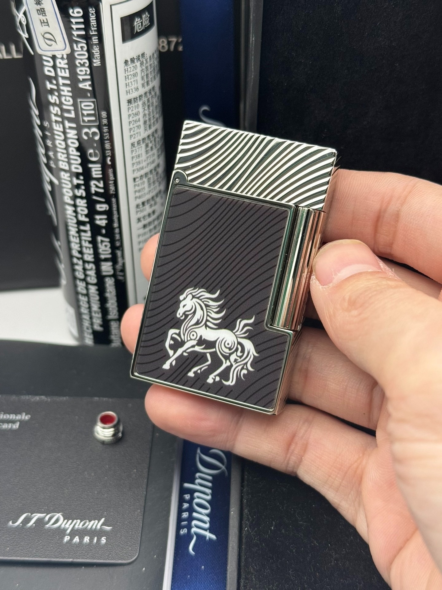 ST Dupont Year of the Horse Red or Black Butane Lighter | Limited Edition Luxury