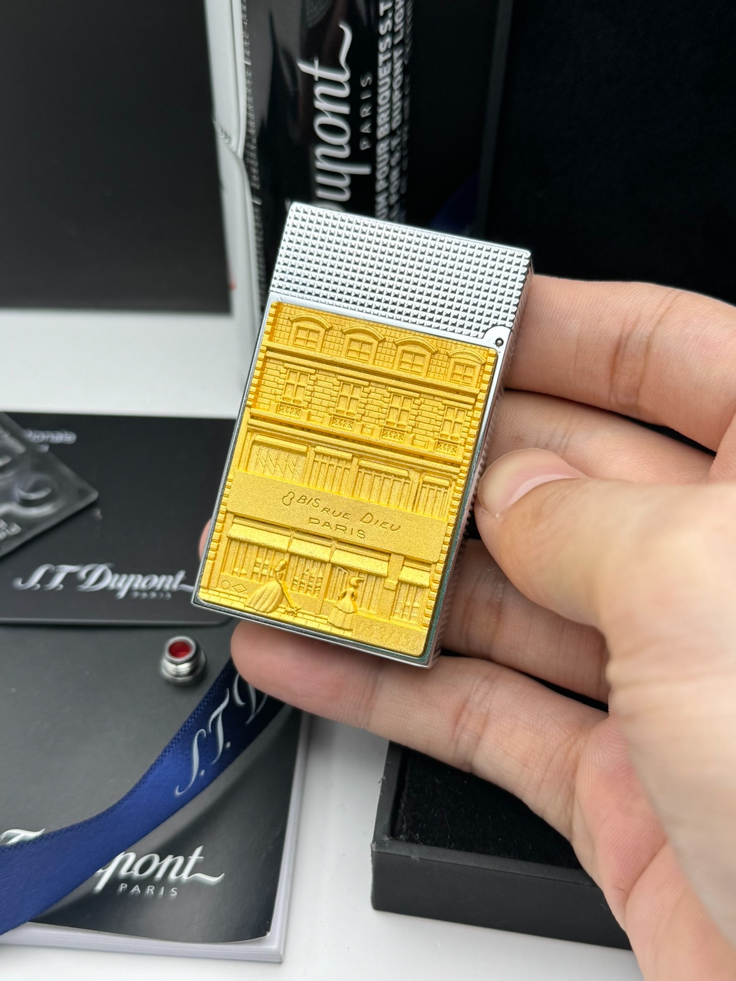 ST Dupont Ligne 2 Dual Flame 150th Anniversary Maison Façade Limited Edition Lighter