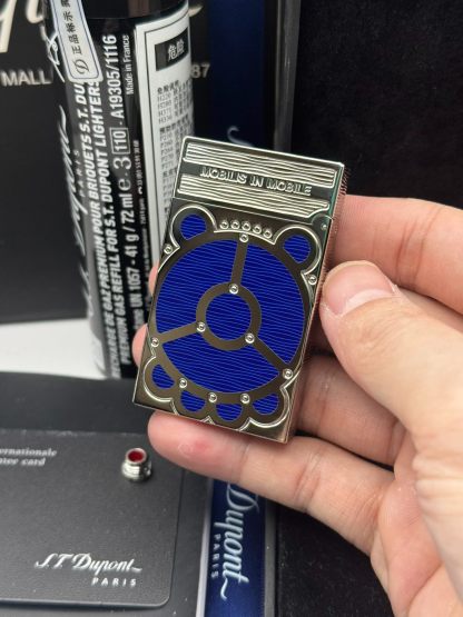 ST Dupont Ligne 2 Double Flame 20,000 Leagues Under the Seas Blue Lacquered Lighter
