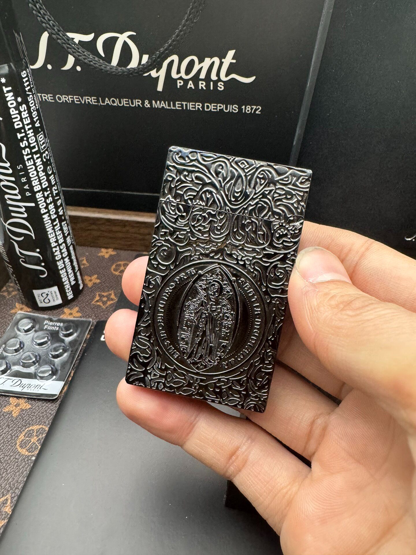 ST Dupont Ligne 2 Constantine Solid Brass Lighter