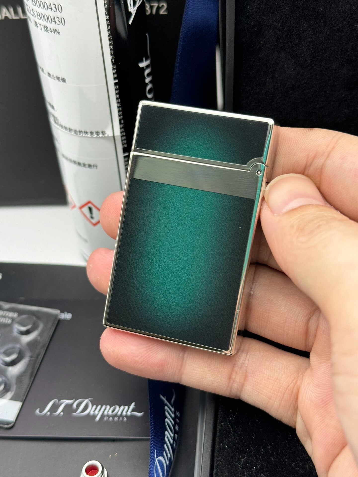 ST Dupont 1953 Purple-Black Dual Flame Butane Lighter | Limited Edition