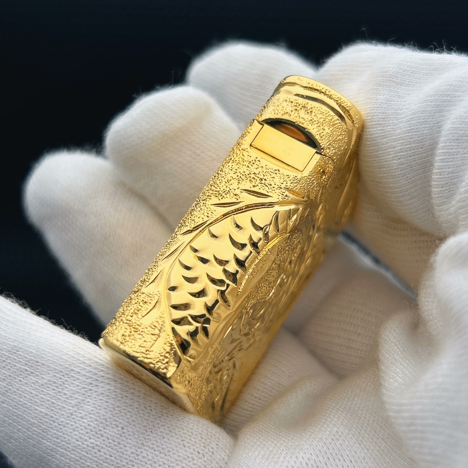 ST Dupont L1 Small Size Gold Dragon & Phoenix Prosperity Edition Lighter With Gift Box