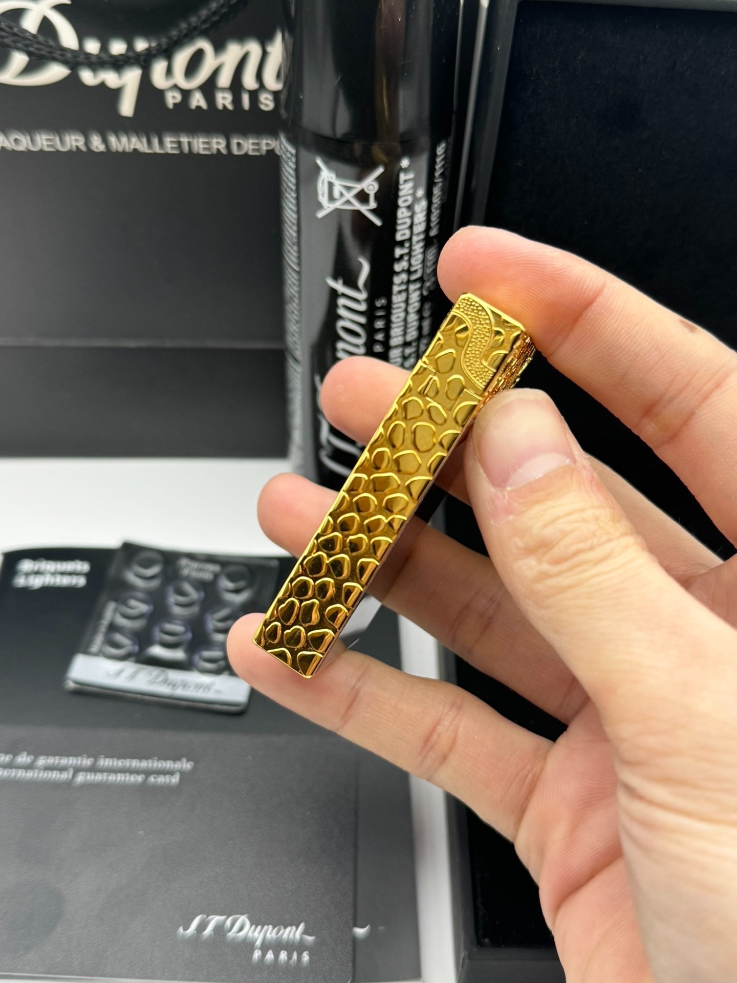 ST Dupont Ligne 2 Year of the Snake Limited Edition Chinese Lacquer Brass Lighter