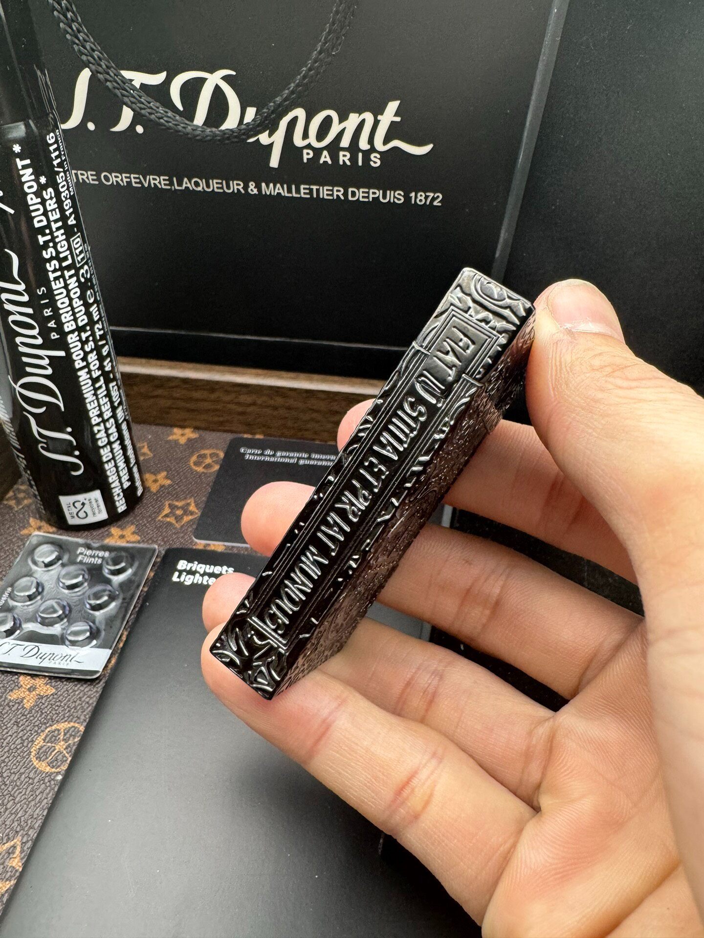 ST Dupont Ligne 2 Constantine Solid Brass Lighter