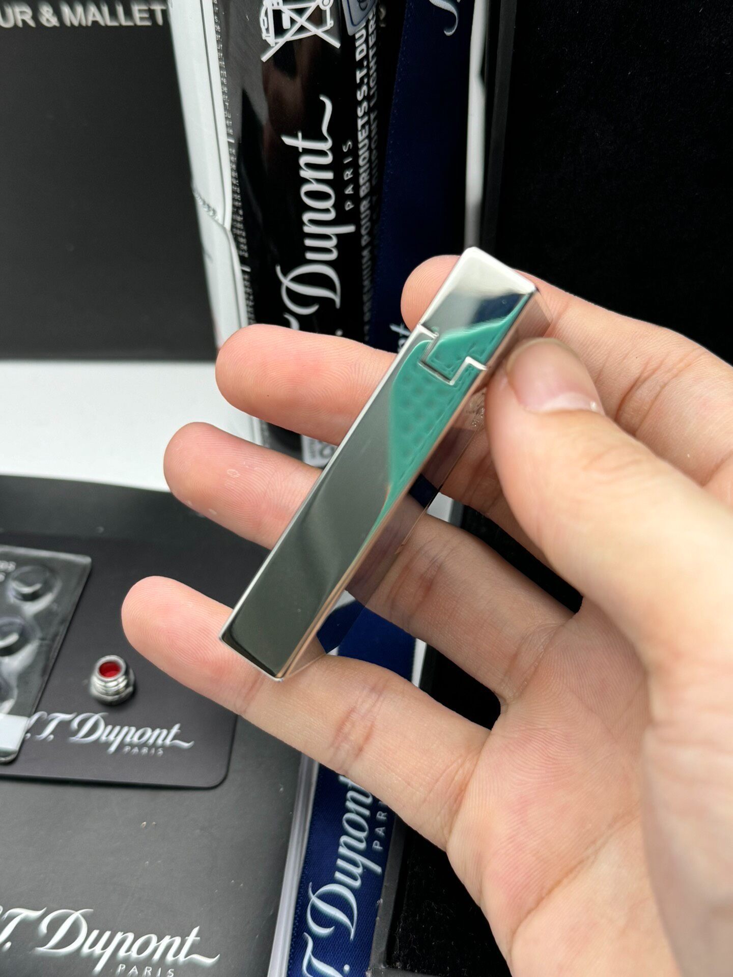 ST Dupont 1953 Purple-Black Dual Flame Butane Lighter | Limited Edition