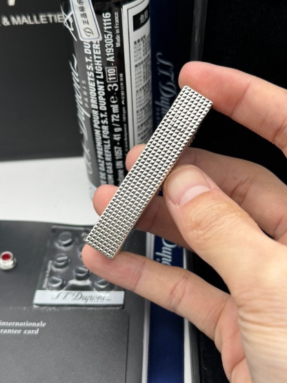 Dunhill Lighter Paris Stud Gold Diagonal Flame butane Lighter