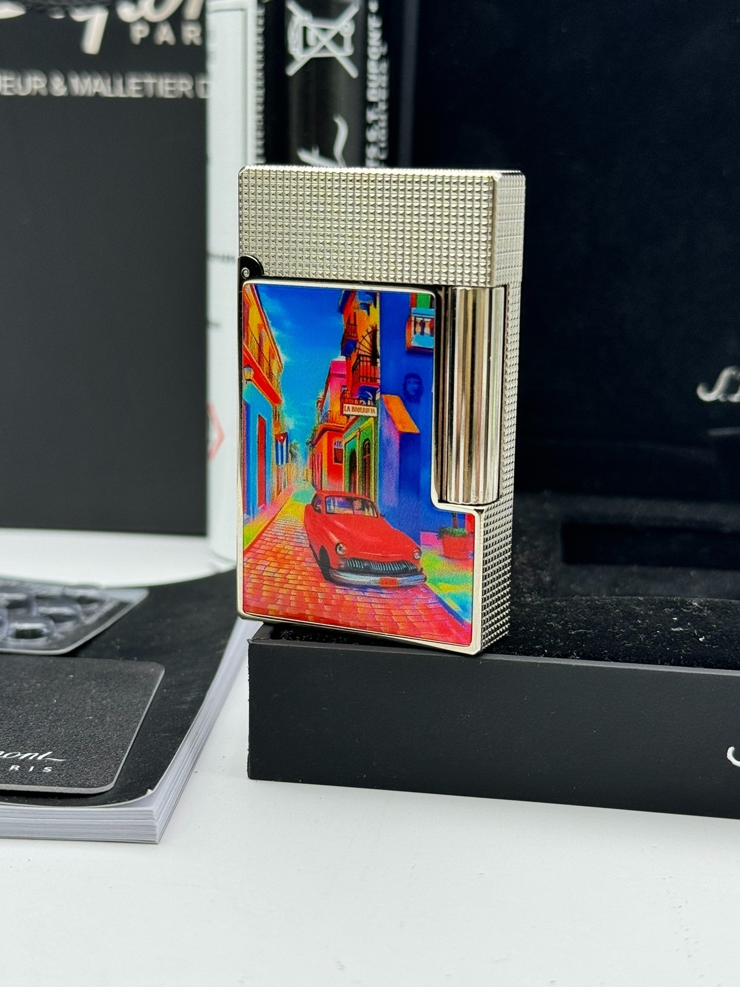 ST Dupont Ligne 2 Dual Flame Havana Limited Edition Brass Lighter