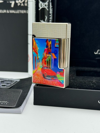 ST Dupont Ligne 2 Dual Flame Havana Limited Edition Brass Lighter