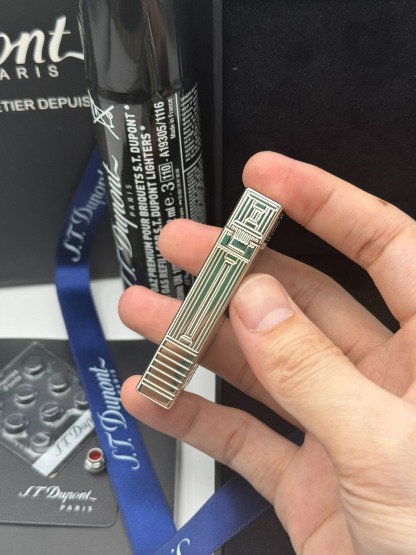 ST Dupont Ligne 2 Dual Flame Vendôme Column Limited Edition Brass Lighter