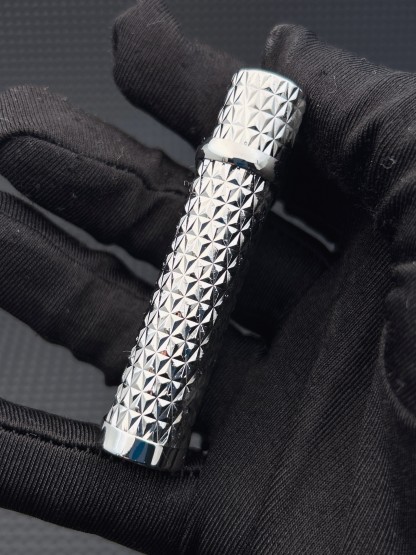 Cartier Lighter Silver Diamond Guilloche Edition With Gift Box