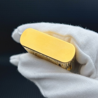 ST Dupont L1 Small Size Gold Eye of the Sun Lighter With Gift Box