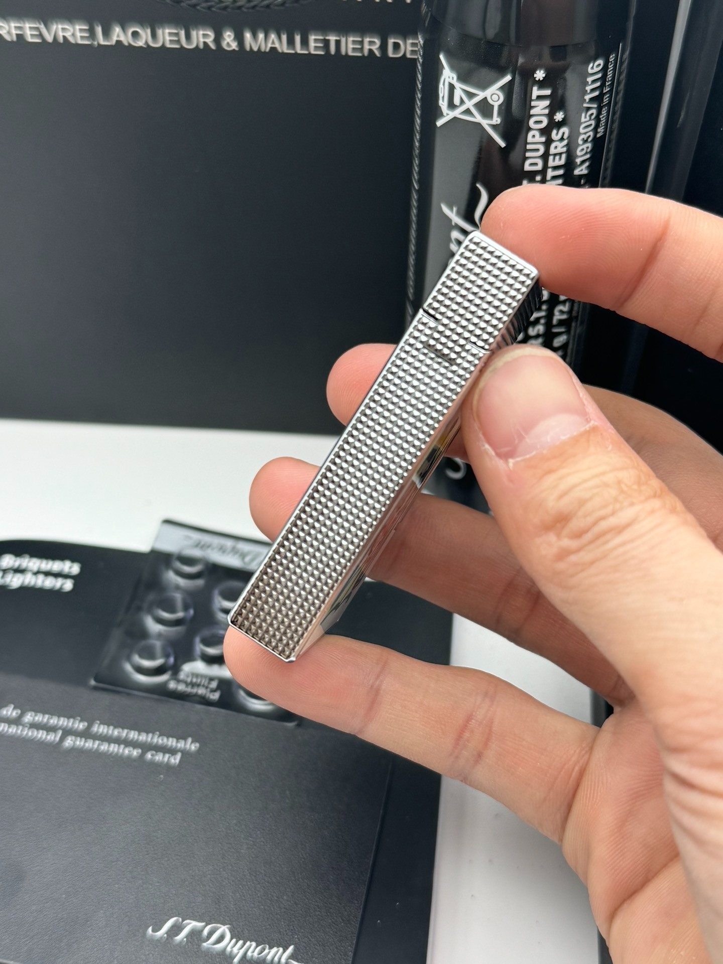 ST Dupont Dual Flame Picasso White Limited Edition Lighter