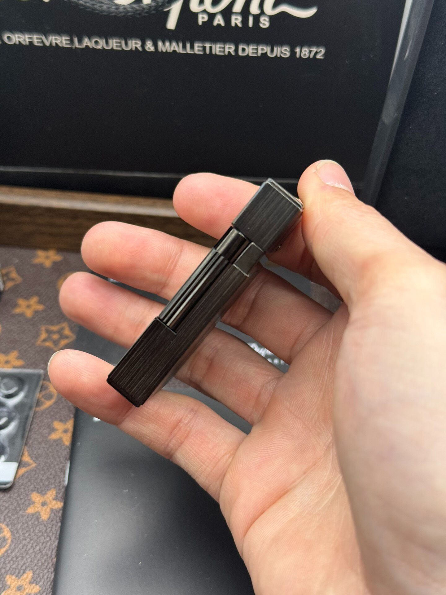 ST Dupont Ligne 2 Brushed Gold Lighter