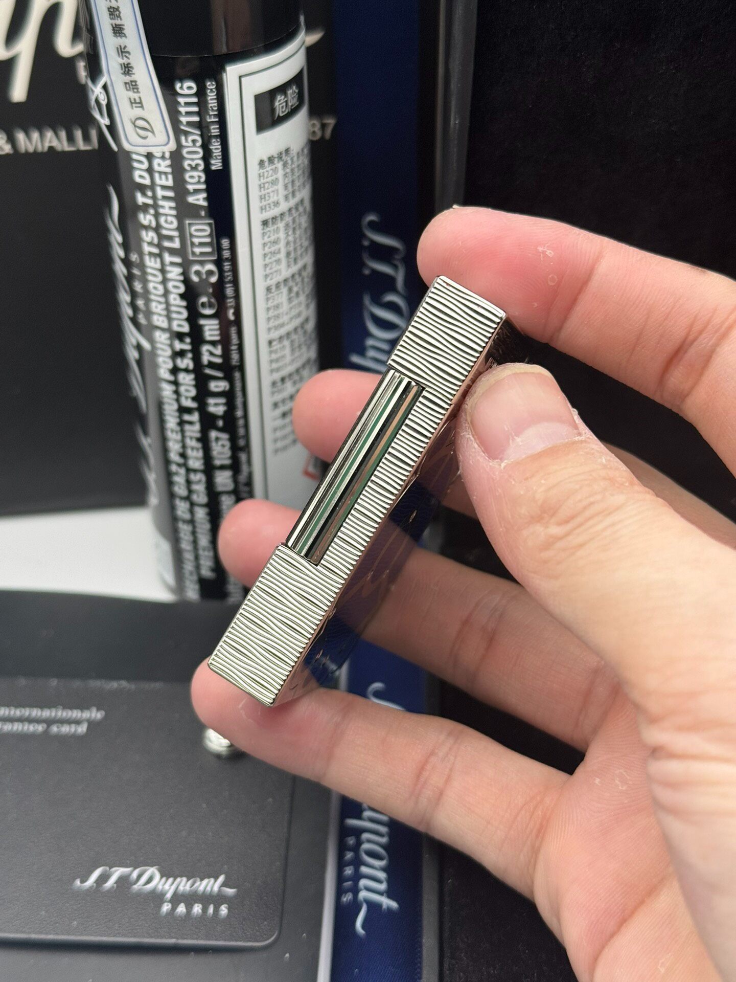 ST Dupont Ligne 2 Double Flame 20,000 Leagues Under the Seas Blue Lacquered Lighter