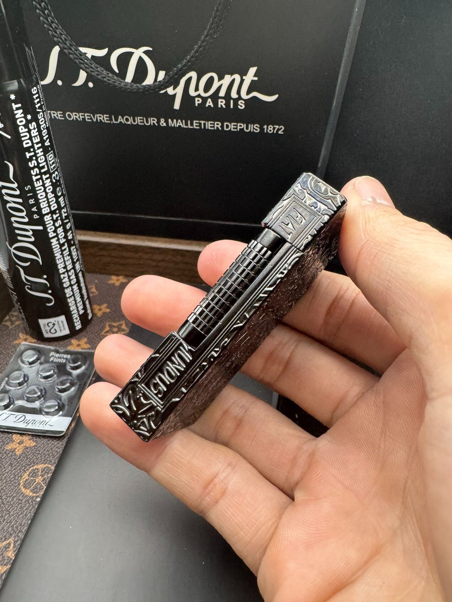 ST Dupont Ligne 2 Constantine Solid Brass Lighter