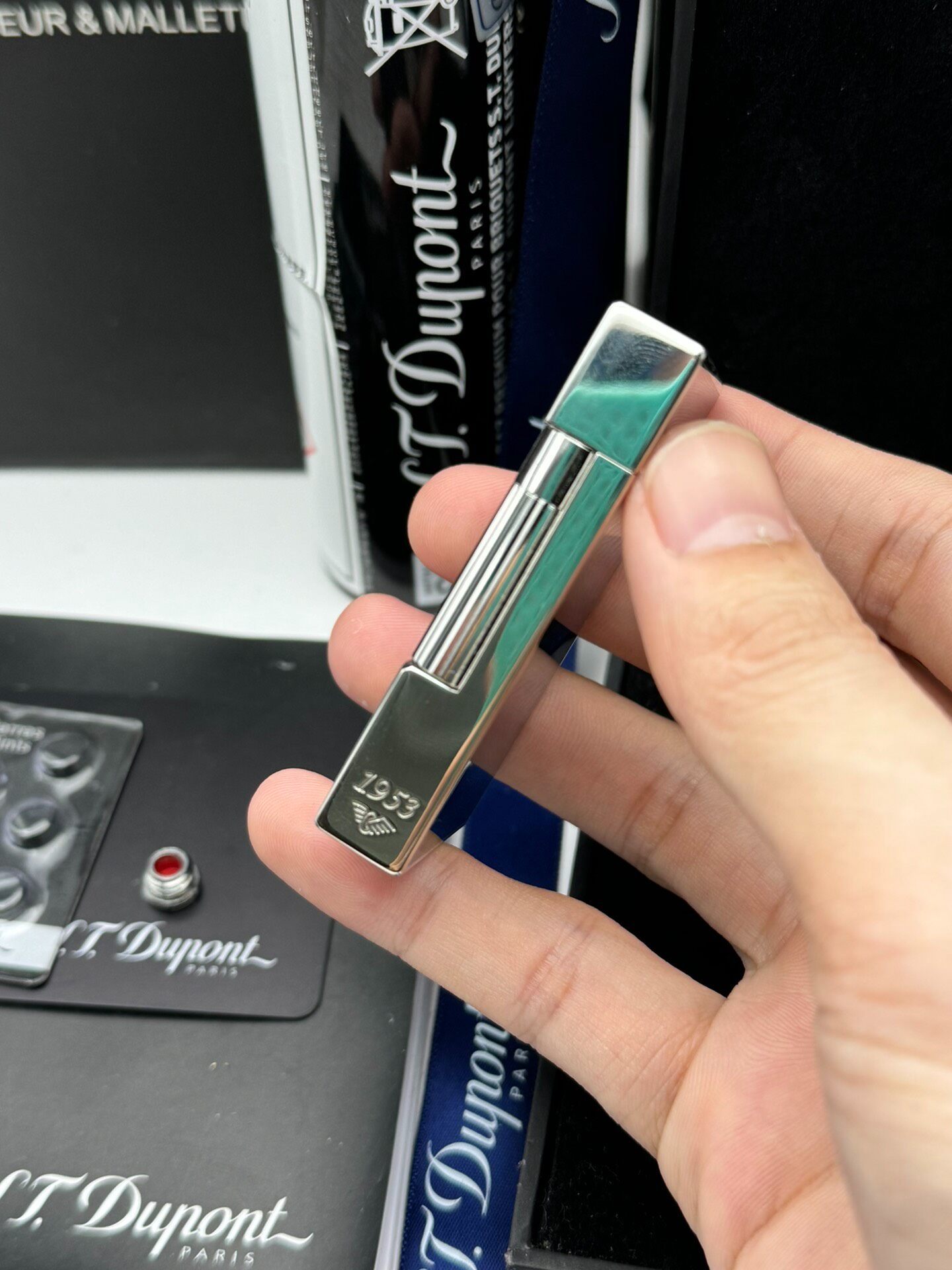 ST Dupont 1953 Purple-Black Dual Flame Butane Lighter | Limited Edition