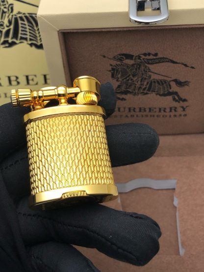 Burberry Style Vintage Kerosene Lighter – Solid Brass Lift Arm Design