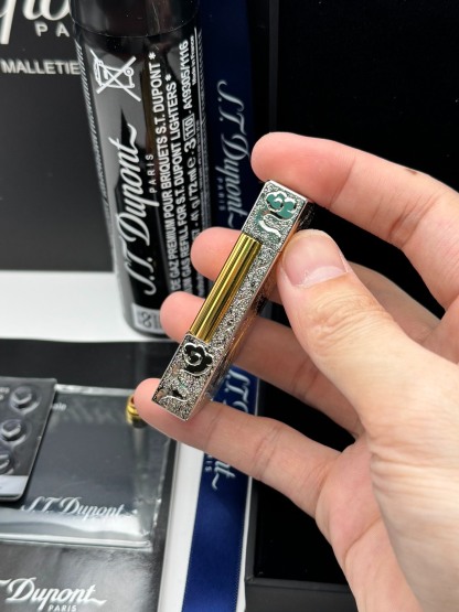 ST Dupont Ligne 2 Dragon Phoenix Double Flame Lighter Solid Copper