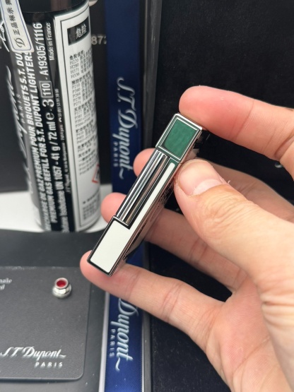 S.T. Dupont Limited Edition Shaman L2 Lighter Luxury Loud Sound Brass Torch Lighter Silver