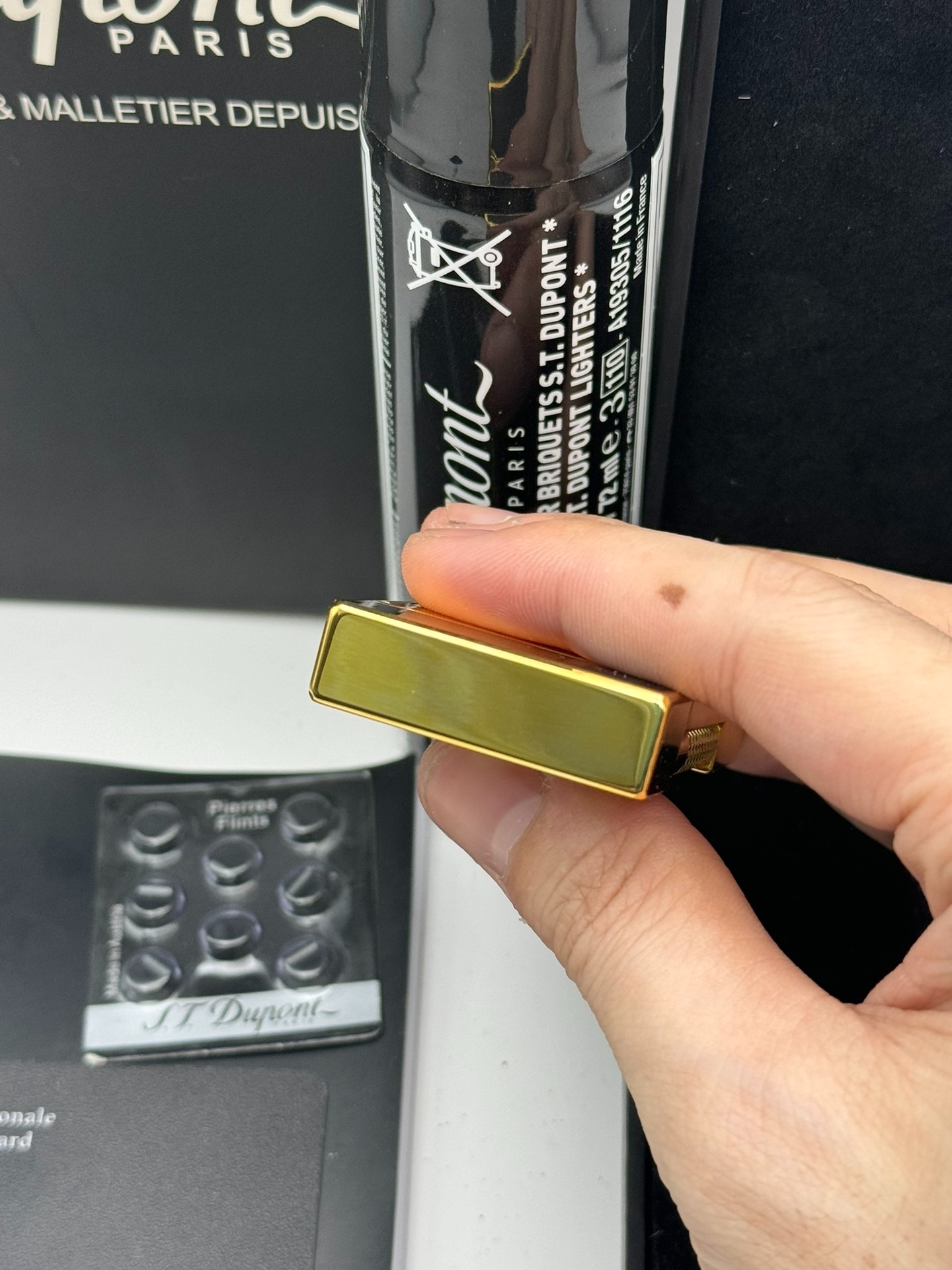 ST Dupont Ligne 2 Cohiba 55th Anniversary Black & Gold Lighter