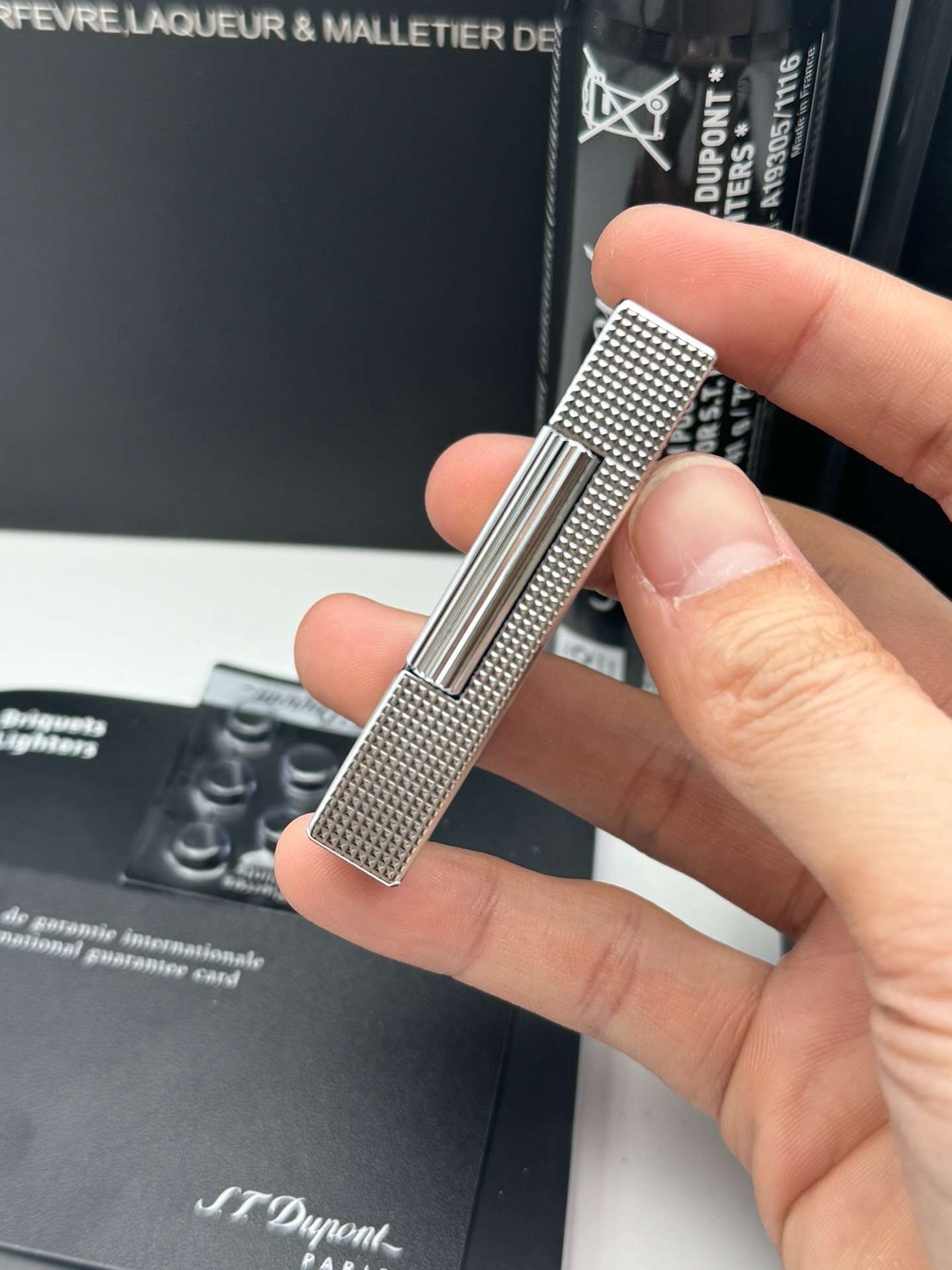 ST Dupont Dual Flame Picasso White Limited Edition Lighter