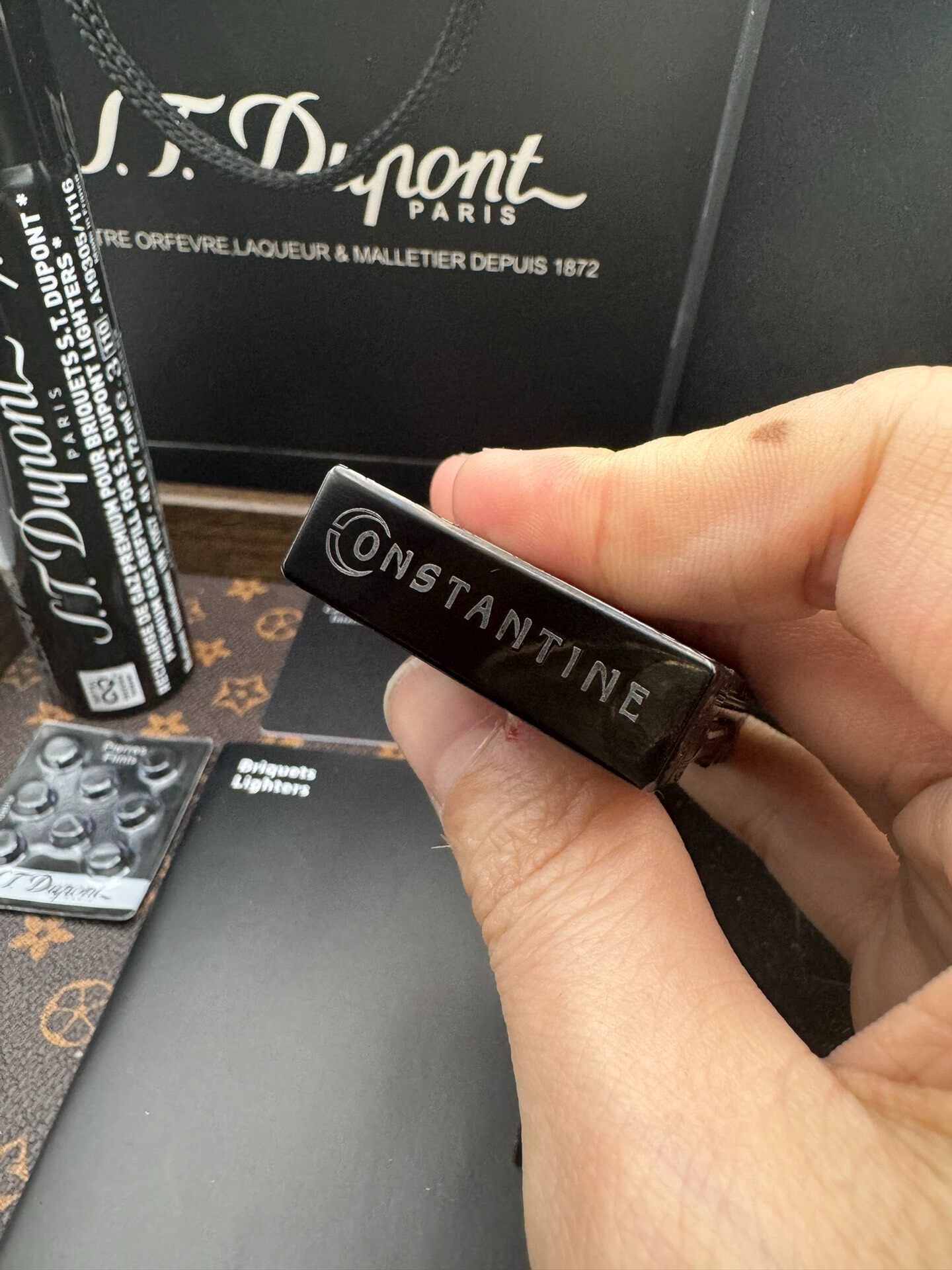 ST Dupont Ligne 2 Constantine Solid Brass Lighter