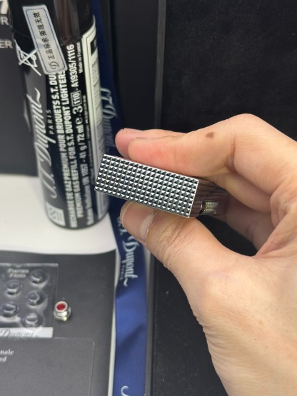 Le Grand Dupont Mixed Diamond Head Butane Lighter | Torch & Soft Dual Flame