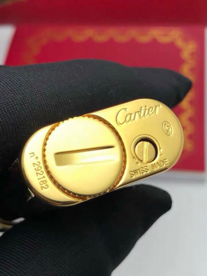 Cartier Lighter Burgundy & Gold Double-C Edition
