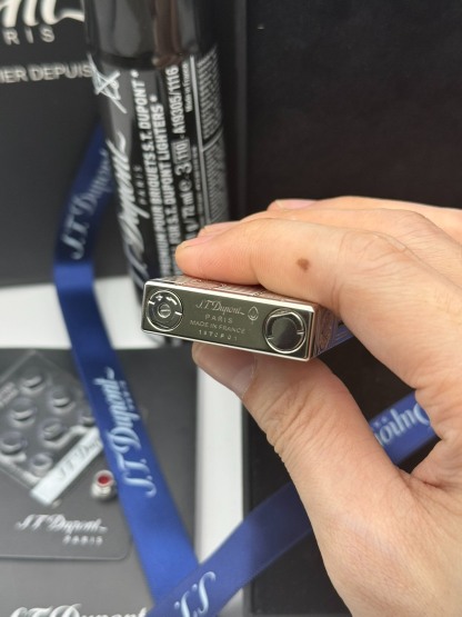 ST Dupont Ligne 2 Dual Flame Vendôme Column Limited Edition Brass Lighter