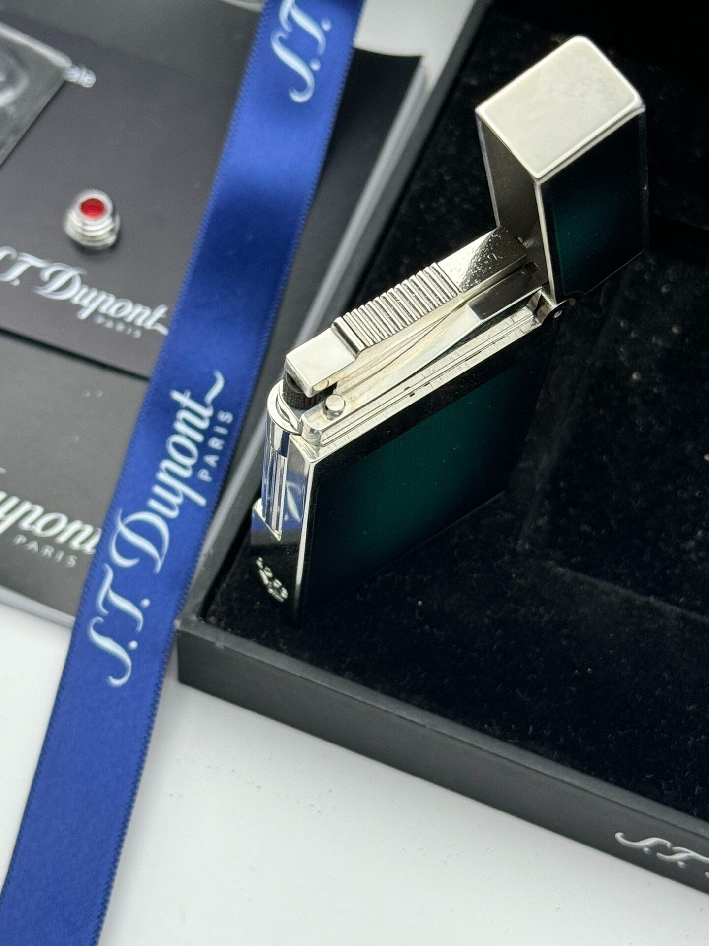 ST Dupont 1953 Purple-Black Dual Flame Butane Lighter | Limited Edition