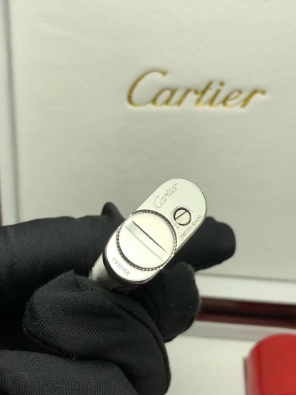 Cartier Lighter Silver Monogram Engraved Edition