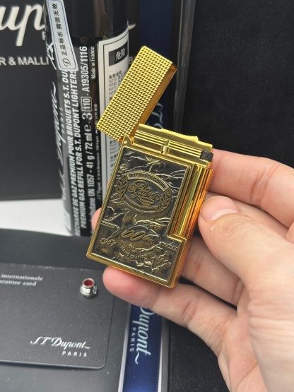 ST Dupont Ligne 2 Double Flame Padron 60th Anniversary Limited Edition Solid Brass Lighter