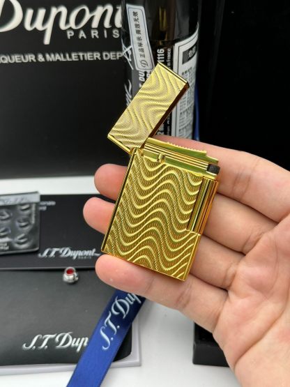 ST Dupont Ligne 2 Small Gatsby Lighter Rose Gold Butane Lighter