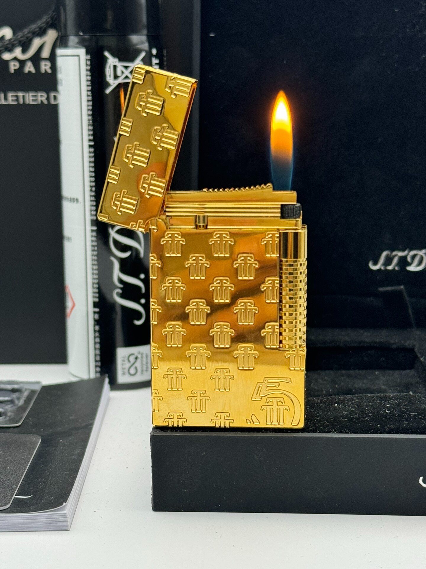 ST Dupont Ligne 2 Double Flame Trinidad 3T 55th Anniversary Collaboration Pop Sound Lighter | Luxury Collectible