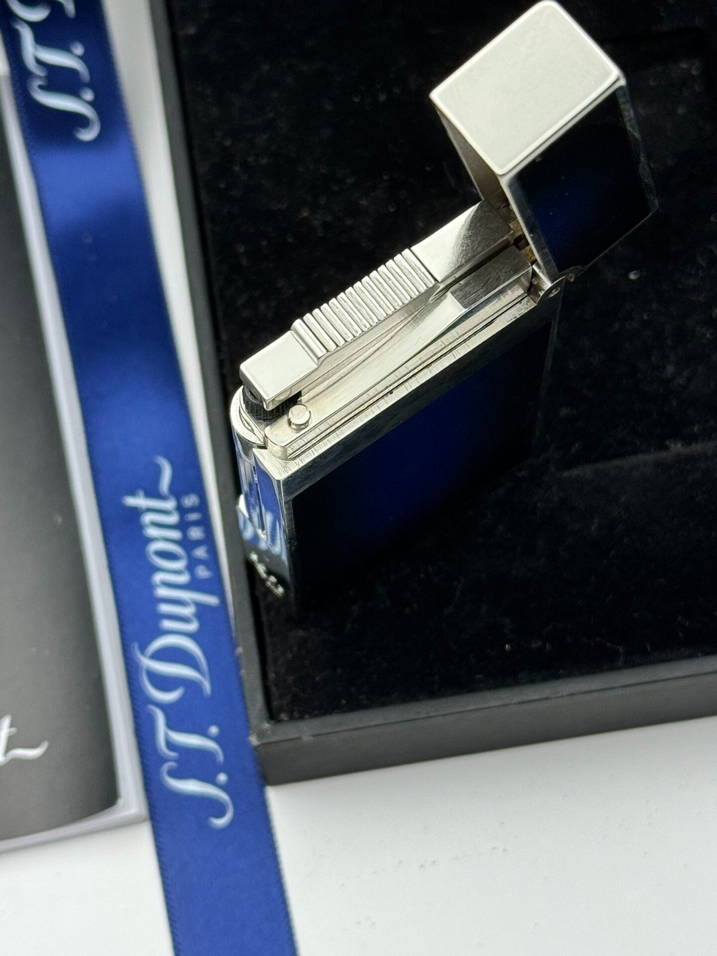 ST Dupont 1953 Purple-Black Dual Flame Butane Lighter | Limited Edition