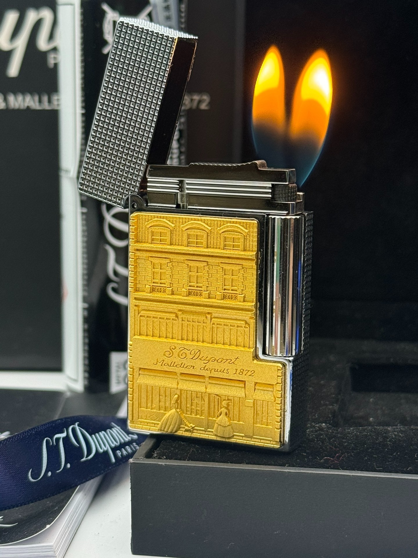 ST Dupont Ligne 2 Dual Flame 150th Anniversary Maison Façade Limited Edition Lighter