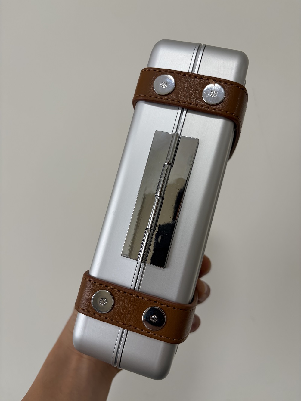 Luxury Cigar Travel Case – No Hygrometer RIMOWA Style Portable Box