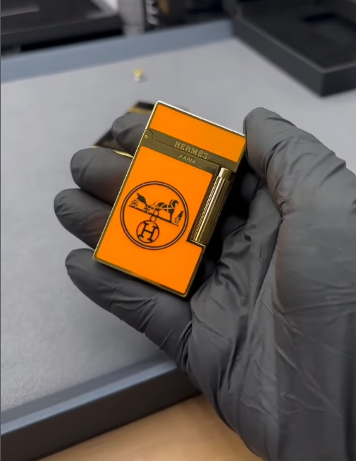 Hermes lighter double flame