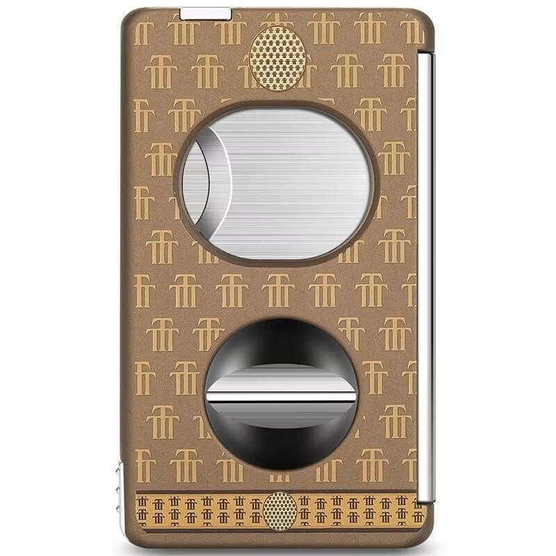 3T Brown Luxury 5-in-1 Cigar Cutter | Premium Stainless Steel