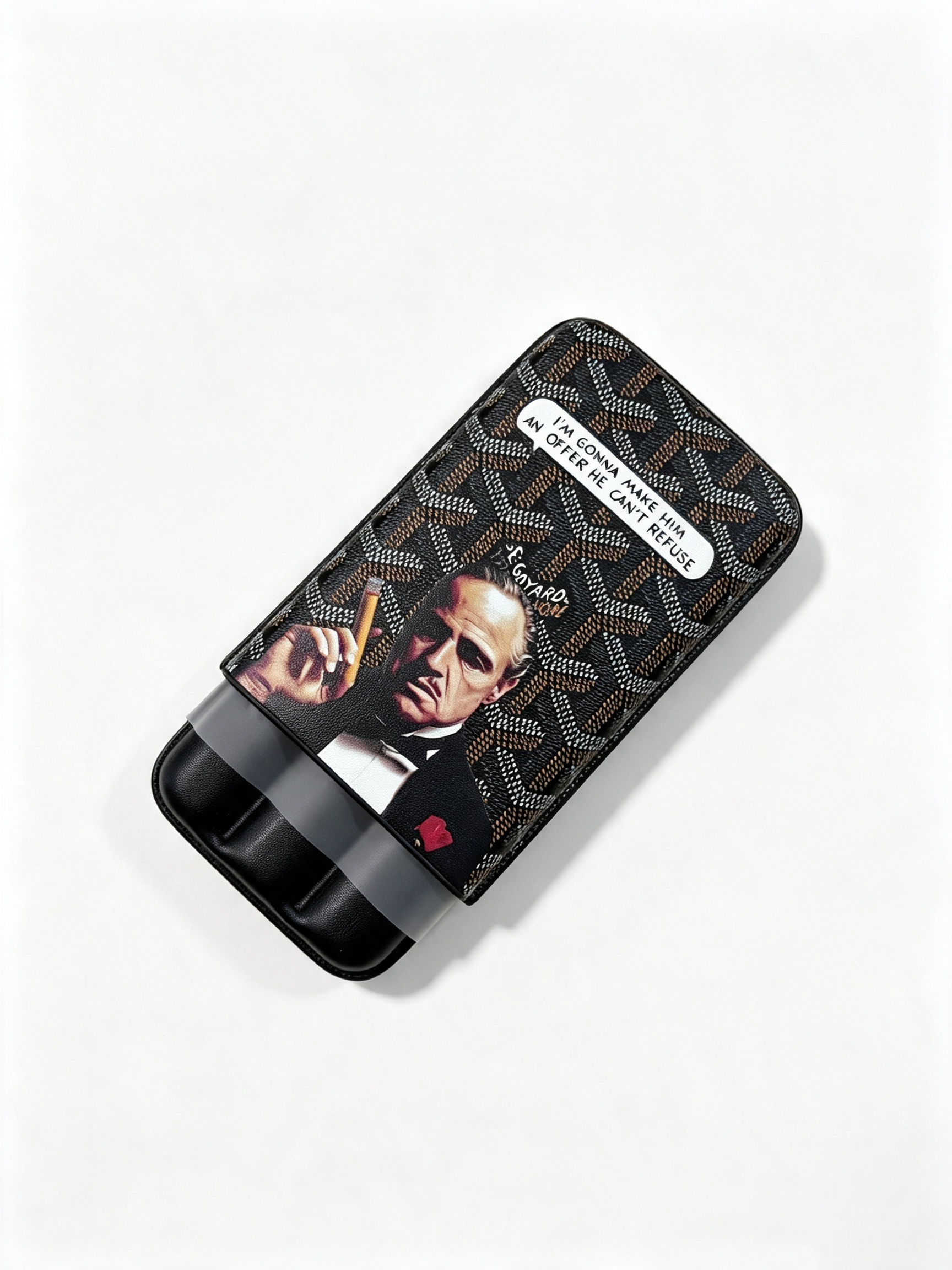Godfather Limited Edition Goyard Churchill 3 Cigar Case | Luxury Travel Cigar Holder
