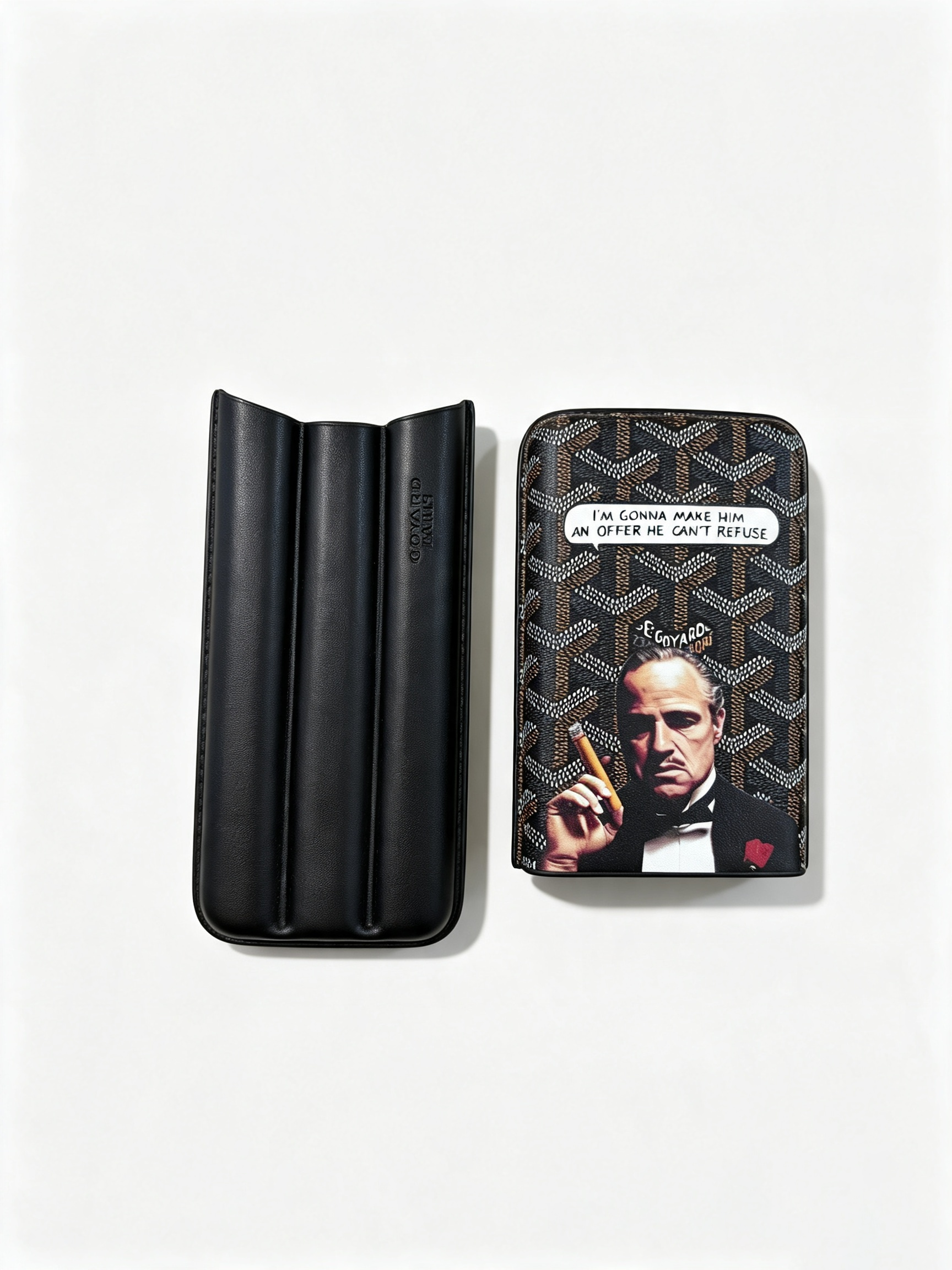 Godfather Limited Edition Goyard Churchill 3 Cigar Case | Luxury Travel Cigar Holder