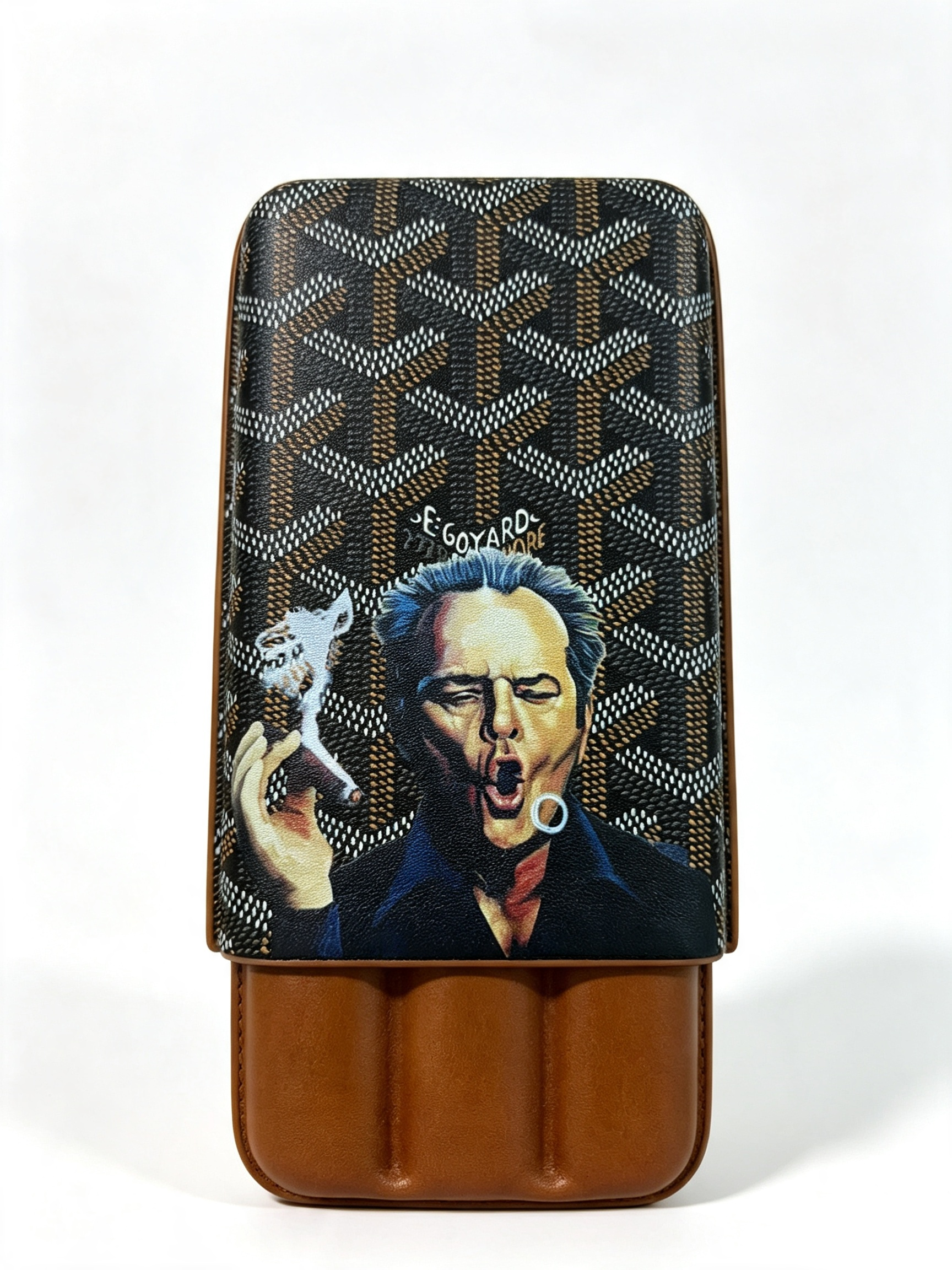 Jack Nicholson Limited Edition Goyard Churchill 3 Cigar Case | Luxury Travel Cigar Holder