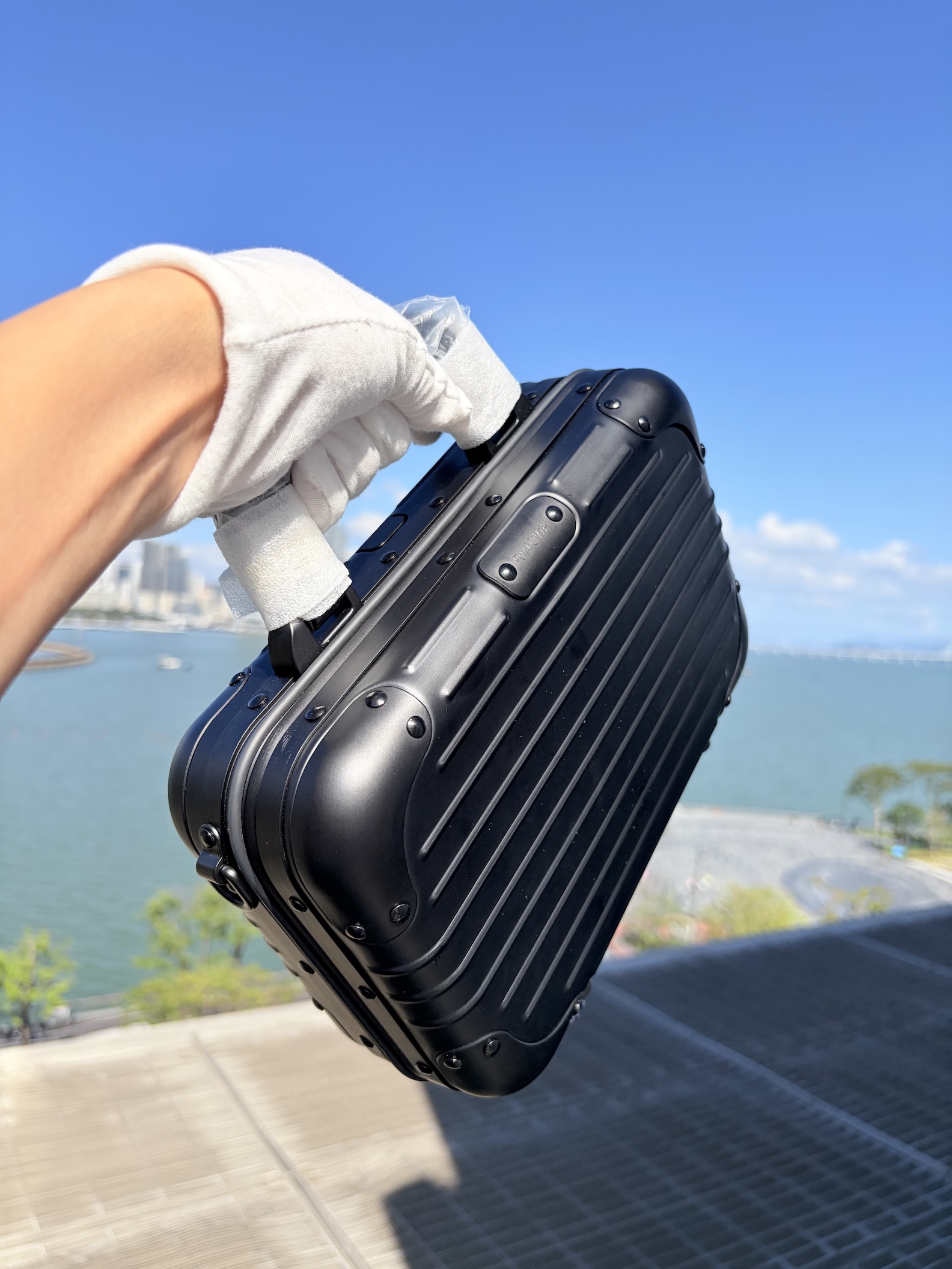 RMW Style Bag Aluminum Magnesium Carry Case Crossbody Travel Storage Box | Black