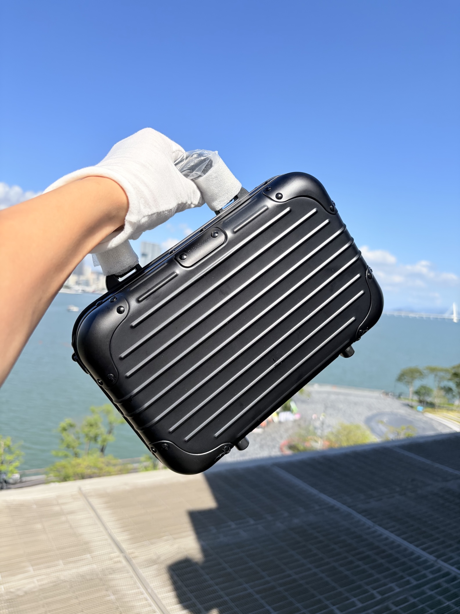 RMW Style Bag Aluminum Magnesium Carry Case Crossbody Travel Storage Box | Black