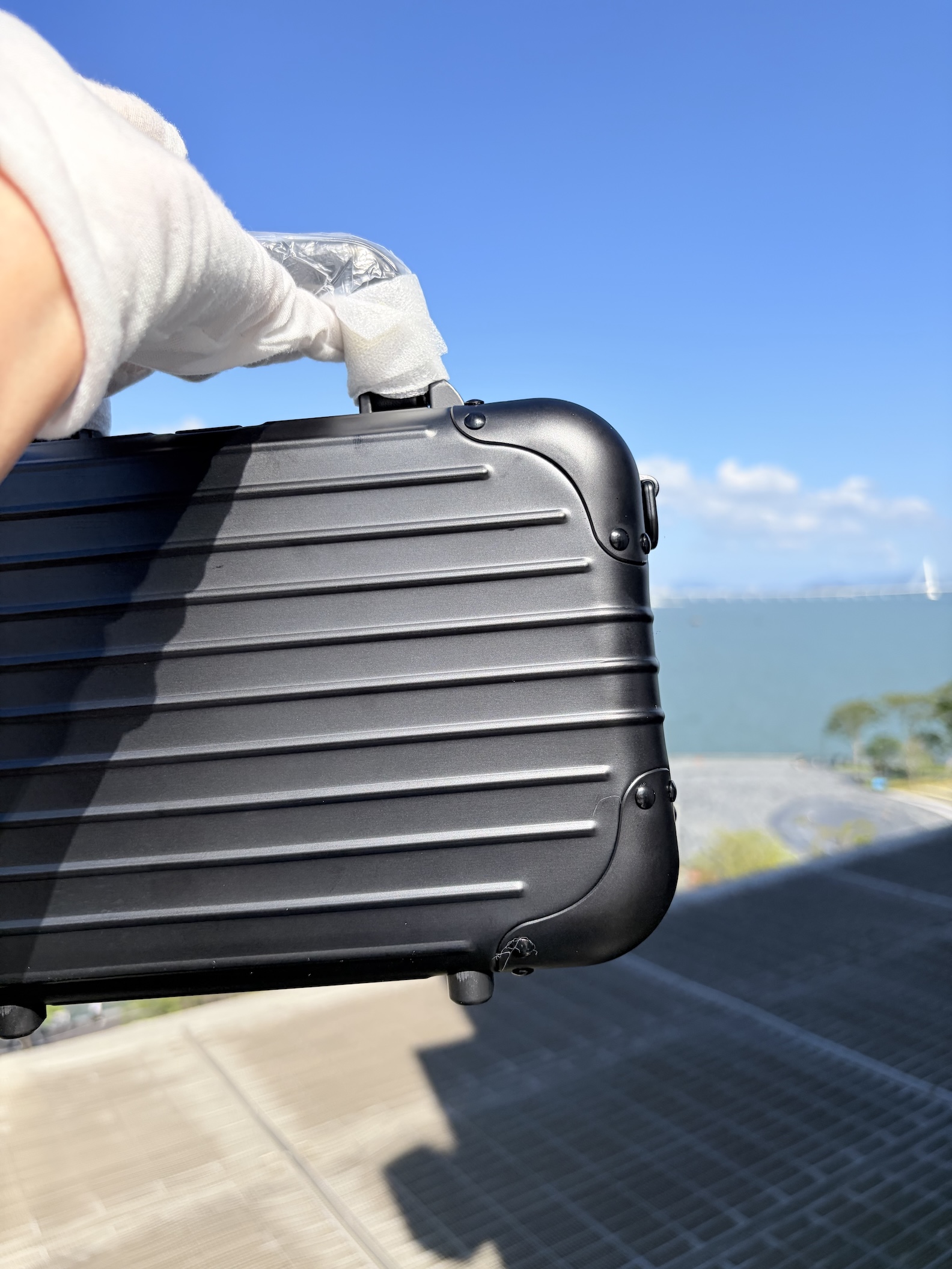 RMW Style Bag Aluminum Magnesium Carry Case Crossbody Travel Storage Box | Black